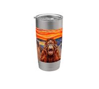 The Scream Art Funny Orangutan Meme Stainless Steel Insulated Tumbler