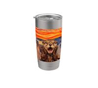 The Scream Art Funny Otter Meme Stainless Steel Insulated Tumbler