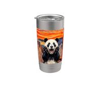 The Scream Art Funny Panda Meme Stainless Steel Insulated Tumbler