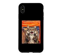 The scream art funny Siberian cat meme Case for iPhone XS Max