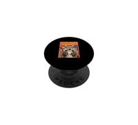 The scream art funny Siberian cat meme PopSockets Adhesive PopGrip