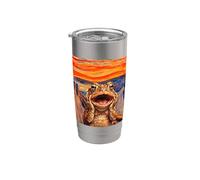 The Scream Art Funny Toad Meme Stainless Steel Insulated Tumbler