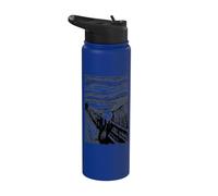 The Scream by Munch Expressionism Art Drawing Anxiety Stainless Steel Insulated Water Bottle