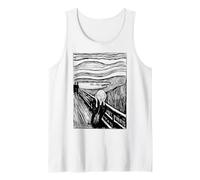 The Scream by Munch Expressionism Art Drawing Anxiety Tank Top