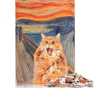 The Scream Cat Puzzles for Adults 1000 Pieces Puzzle for Adults And Teenager Family Game 1000pcs (75x50cm)