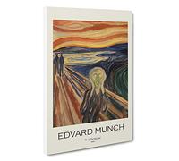 The Scream Edvard Munch Canvas Print | Gallery Wrapped 30mm Frame Wall Art | 30x20 inches | Ready to Hang | Contemporary Picture | Living Room Bedroom Lounge Office