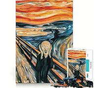 The Scream Edvard Munch Jigsaw Puzzles for Teenagers 1000 Pieces Raise Memory Slow Enjoy Clean Edge (50x75cm)