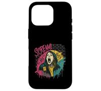 The Scream Graffiti Art Pop Culture Horror Street Style Case for iPhone 16 Pro