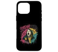 The Scream Graffiti Art Pop Culture Horror Street Style Case for iPhone 16 Pro Max