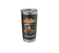 The Scream Grunge by Edvard Munch Stainless Steel Insulated Tumbler