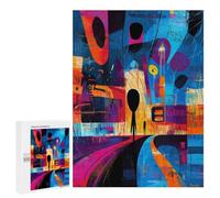 The Scream Reimagined - Geometric Abstract Expressionism - Challenging Puzzle for Adults, 500 PCS, Year-End Present, for Screen-Free Relaxation at Home