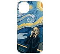 The Scream Starry Night Fusion Surrealist Expression Art Case for iPhone 14 Plus