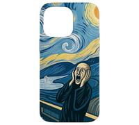 The Scream Starry Night Fusion Surrealist Expression Art Case for iPhone 14 Pro Max