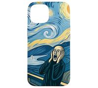 The Scream Starry Night Fusion Surrealist Expression Art Case for iPhone 15