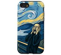 The Scream Starry Night Fusion Surrealist Expression Art Case for iPhone SE (2020) / 7 / 8