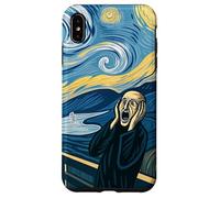 The Scream Starry Night Fusion Surrealist Expression Art Case for iPhone XS Max