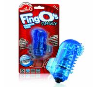 The Screaming O Fing O Finger Fitting Mini Tingly Textured Vibrator Blue