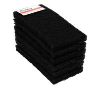 The Scrub Dr. by The Tile Doctor Extra Heavy Duty Black Scrub Pads (6 Pack) Large Scrubbing Sponges and Pads. Clean Bathrooms, Kitchens, Counters and Floors to Erase Grime