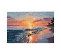 The Sea At Low Tide Pattern Wooden Jigsaw Puzzle Horizontal 300 Pieces for Family Leisure and Creativity Enhancement