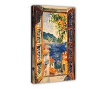 The Sea beyond The Window Canvas Poster Bedroom Decor Landscape Office Room Decor Gift 20x30inch(50x75cm)