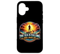 The Sea Is Calling And I Must Go SUP Stand Up Paddleboard Case for iPhone 16
