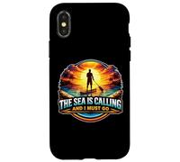 The Sea Is Calling And I Must Go SUP Stand Up Paddleboard Case for iPhone X/XS