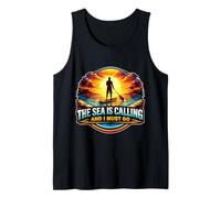 The Sea is Calling and I Must Go SUP Stand Up Paddleboard Tank Top