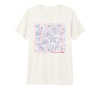 The Sea is Calling Coastal Shell Beach Lover Aesthetic Premium T-Shirt