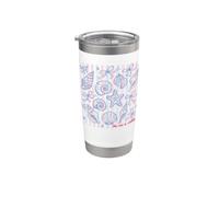 The Sea is Calling Coastal Shell Beach Lover Aesthetic Stainless Steel Insulated Tumbler
