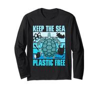 The Sea Plastic Free Keep Pollution Ocean Environmental Protection Long Sleeve T-Shirt