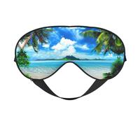 The Sea Print Sleep Mask Eye Masks Blindfold Eye Cover Eyeshade for Night Sleeping Travel Airplane Ues