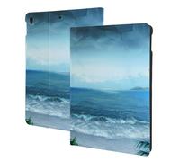 The Sea Printed Tablet Case for Ipad Air3 10.5"/Ipad Pro 10.5", Pu Leather Non-Slip Tablet Cases Shockproof Stand Cover with Auto Sleep/Wake Cover