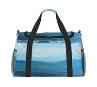 The Sea Printed Travel Duffle Bag for Men Women Weekender Travel Organizer Bag for Sport, Outdoors, Gym & Fishing
