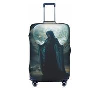 The Sea Witch Inspired 1 Luggage Cover Elastic Washable Stretch Suitcase Protector Anti Scratch Travel Cover, White, S