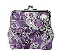 The Sea Witch Inspired Full Double-Sided Printed Pattern Women's and Girls' Fashionable Leather Kiss Lock Coin Purse Card Bag