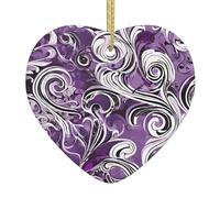 the sea witch inspired Personalized Custom Heart-Shaped Ceramic Ornaments Christmas Hanging Pendant Xmas Tree Decor for Holiday Wedding, Party Supplies Keepsake Gifts 1 pc