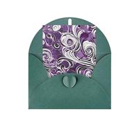 The Sea Witch Inspired Print Blank Greeting Cards, Love Buttons, Pearl Paper Envelopes Suitable For Various Occasions - Anniversary Cards, Thank You Cards, Holiday Cards, Wedding Cards