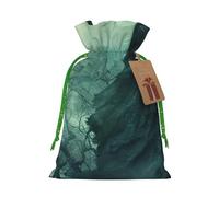 The Sea Witch Inspired Print Festive Christmas Bag Drawstring Gift Reusable Sack For Holiday Presents Xmas