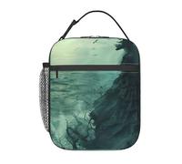 The Sea Witch Inspired Print Functionality Portable Insulated Lunch Pouch Reusable Meal Picnic Tote Work Travel