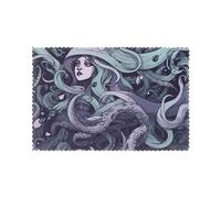 the sea witch inspired Print Heat Resistant Placemats Set of 6 | 45x30cm Polyester Table Mats for Dining Room Kitchen Decor