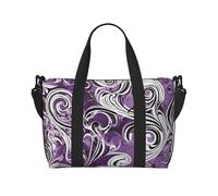 The Sea Witch Inspired Print Large Travel Duffel Bag Foldable Lightweight Weekender Bags, Carry On Overnight Tote Bags, Gym Duffel Bags Hospital Bags Yoga Bags For Women Men, Black, One Size