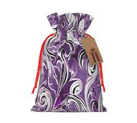 the sea witch inspired -Print Reusable Burlap Pouches Drawstring Bags, Rustic Wedding Christmas Party Favors Bulk Packaging.