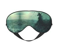 The Sea Witch Inspired Print Sleep Mask, Soft Breathable Eye Cover for Travel, Shift Work & Meditation
