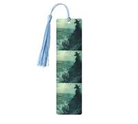 The Sea Witch Inspired Print Wooden Bookmarks with Tassels, Wood Book Markers for Book Lovers, Teachers & Present