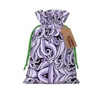 The Sea Witch Inspired Printed Drawstring Gift Bags,Various Sizes, Bulk Plastic Packaging Bags