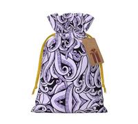 The Sea Witch Inspired Printed Drawstring Gift Bags,Various Sizes, Bulk Plastic Packaging Bags