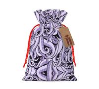 The Sea Witch Inspired Printed Drawstring Gift Bags,Various Sizes, Bulk Plastic Packaging Bags