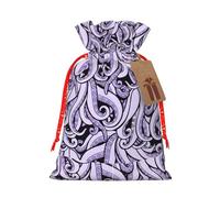 The Sea Witch Inspired Printing Fashion Bag Lightweight Drawstring Pouch With Kraft Tag For Christmas Halloween