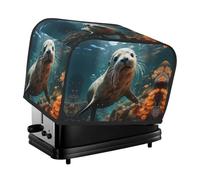 The Seal pup in water toaster cover is suitable for 2 small toaster covers with wide slots and comes with a storage pocket to meet diverse baking needs.