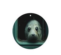 The Seals in the cabin 4 Pcs Car Air Freshener Cards, Hanging Disposable Card Fresheners for Vehicles, Lavender Scented
